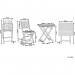 Salon de jardin bistrot table et de 2 chaises en bois TERNI prix d’amis - 4