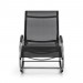 Blumfeldt Santorini Fauteuil à bascule chaise longue aluminium polyester -noir prix d’amis - 3
