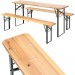Table et bancs pliant en bois, Table de Jardin, Table de Réception, Table de Camping prix d’amis - 4