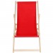 Canapé de plage, divan de jardin chaise longue de jardin en bois divan pliant - rouge prix d’amis - 1
