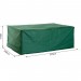 Housse de protection etanche pour meuble salon de jardin rectangulaire 210L x 140l x 80H cm vert - Vert prix d’amis - 2